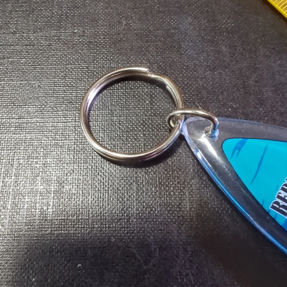 Bermuda Dolphins Surfboard Keychain/Key Ring NWOT